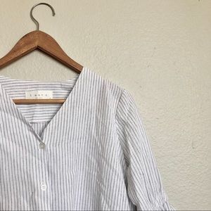 I GOTC White Striped button down blouse